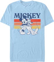 Mickey & Friends Men's Mickey & Friends Retro Pluto and Mickey Mouse Graphic T-Shirt