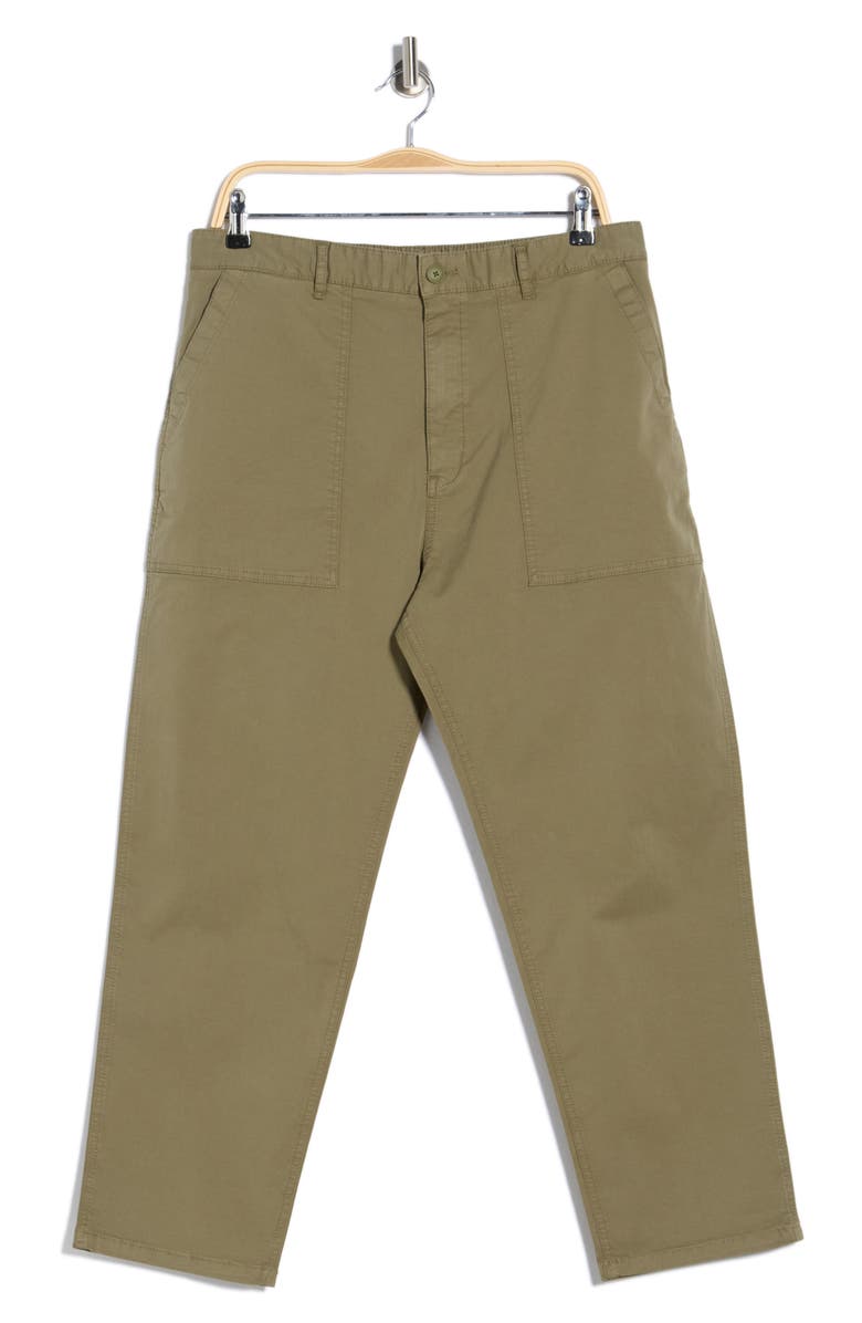 HUGO Giore Straight Leg Stretch Cotton Trousers, Alternate, color, Open Green
