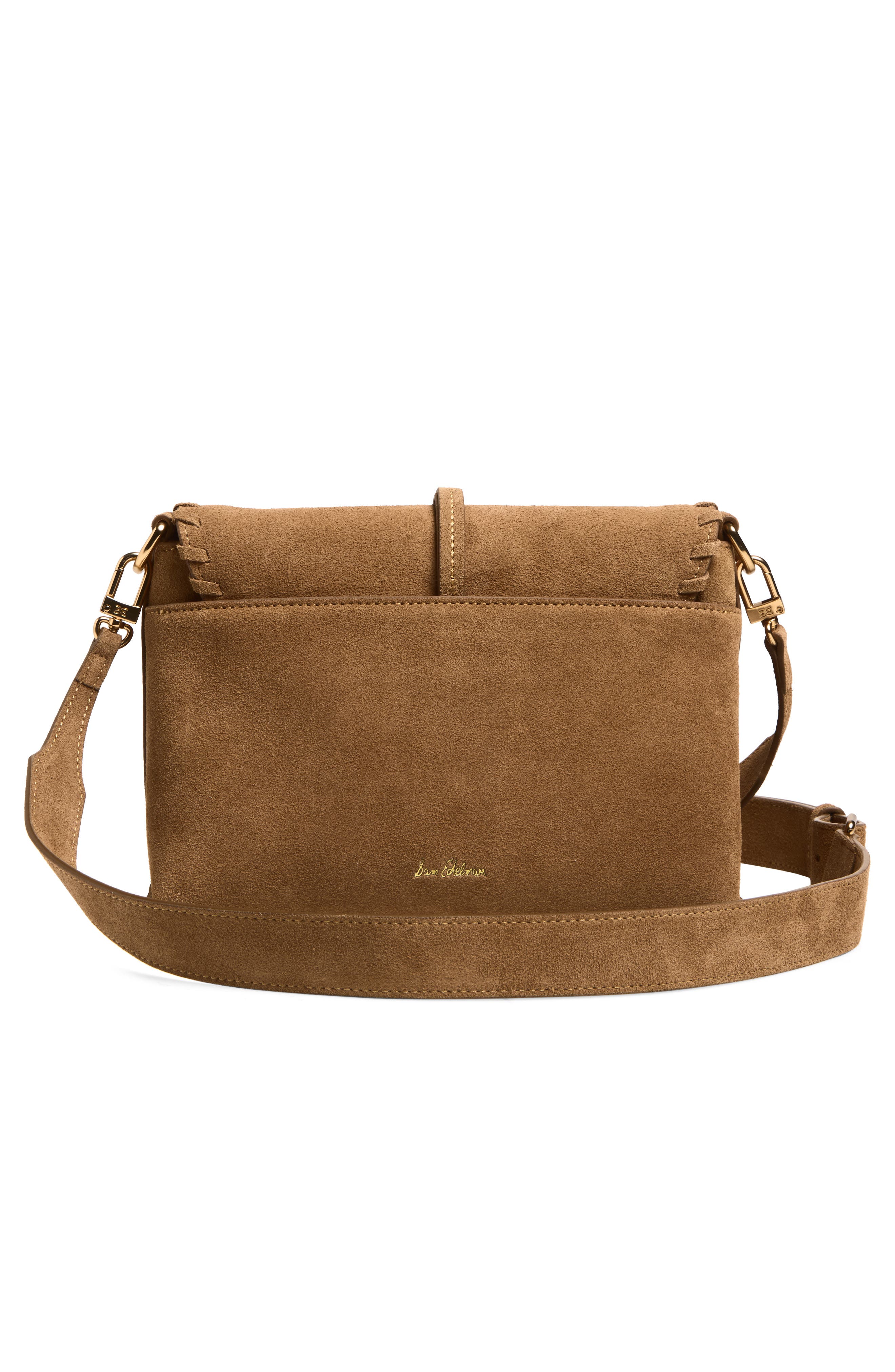 Sam Edelman Sylvia Suede Crossbody Bag, Alternate, color, Tan