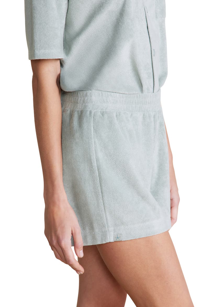 Cozy Terry® Shorts, Alternate, color, BEACH GLASS