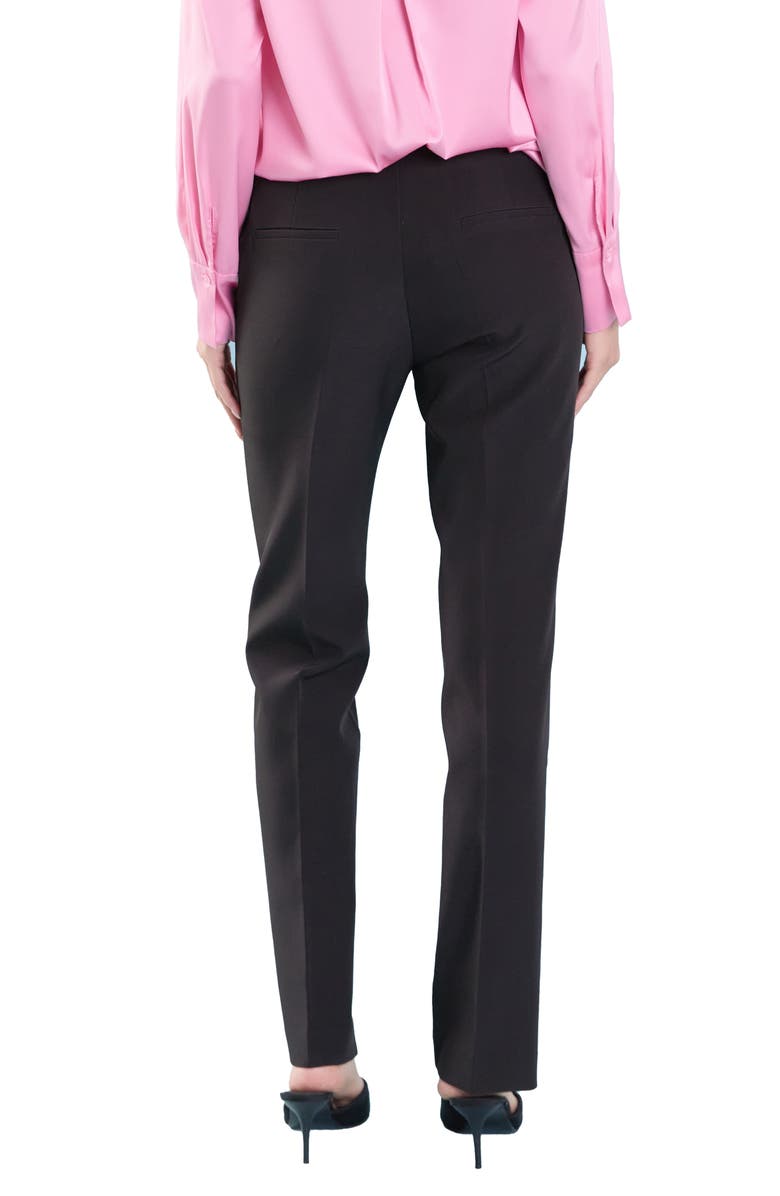 Endless Rose Flat Front Trousers, Alternate, color, Black