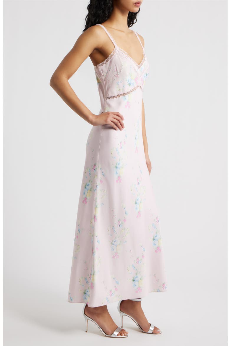 Annabeth Abstract Floral Cotton Slipdress, Alternate, color, ROSY TRELLIS