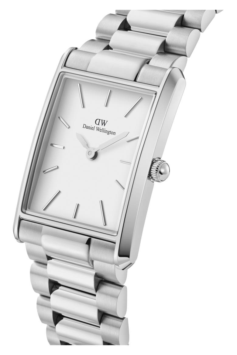 Tank Collection Bracelet Watch, 32mm x 22mm, Alternate, color, SILVER