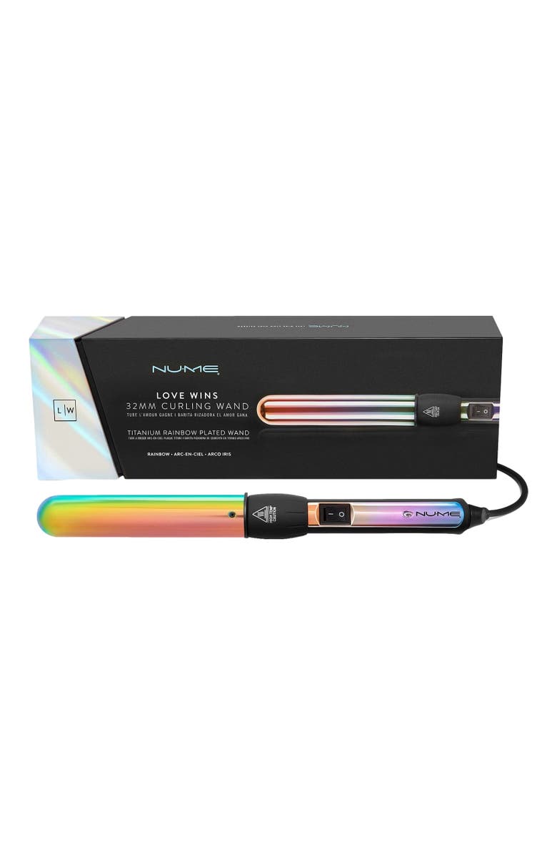 NUME Love Wins Curling Wand, Alternate, color, Rainbow 32Mm