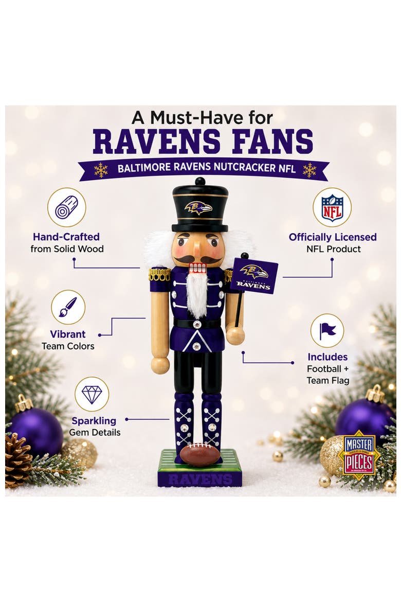 Baltimore Ravens Collectible Nutcracker, Alternate, color, Multicolor