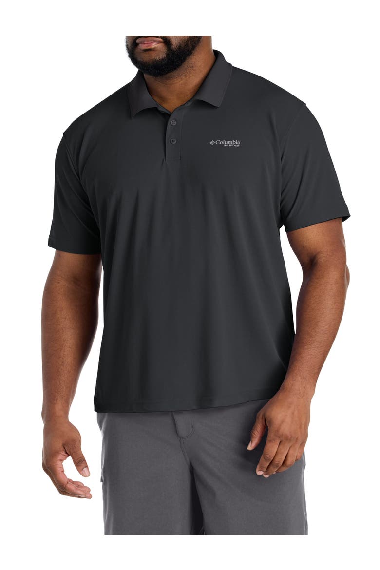 Big & Tall PFG Freezer Polo Shirt, Main, color, BLACK