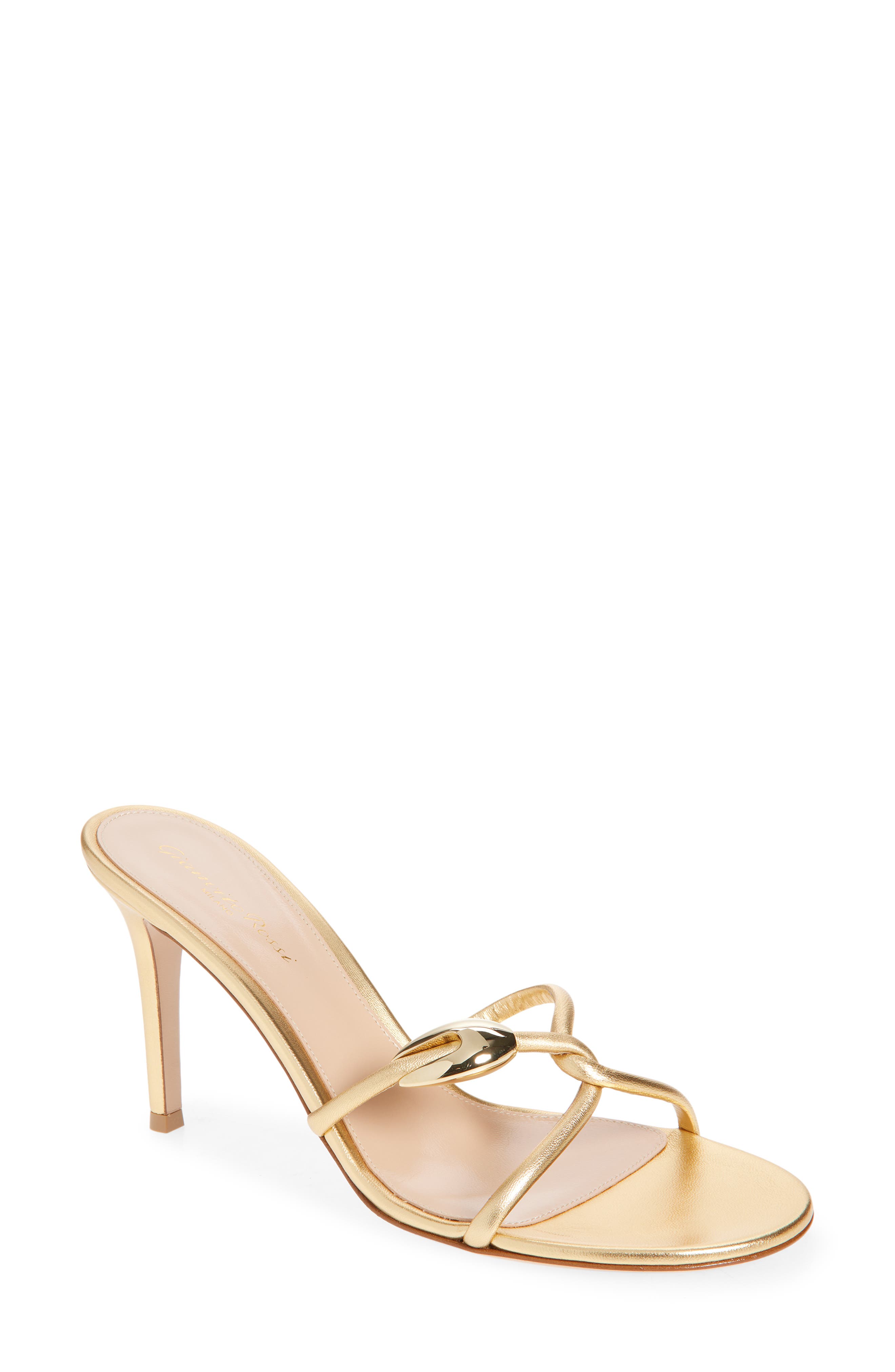 Gianvito Rossi Serpent Stiletto Slide Sandal, Main, color, Mekong