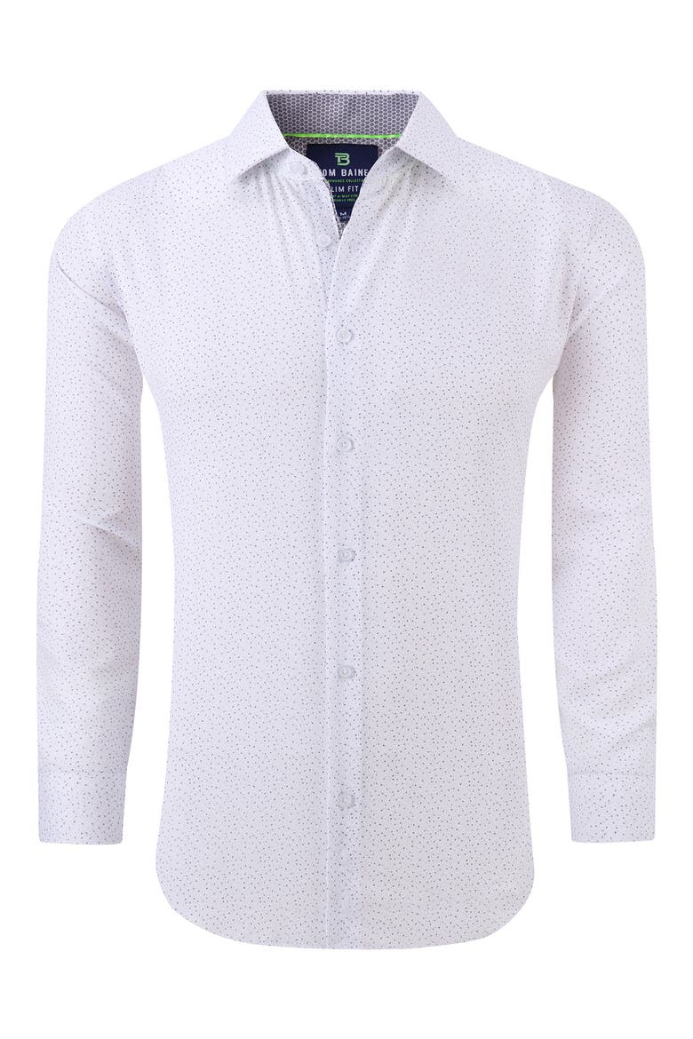 Performance Slim Fit Dress Shirt, Alternate, color, WHITE