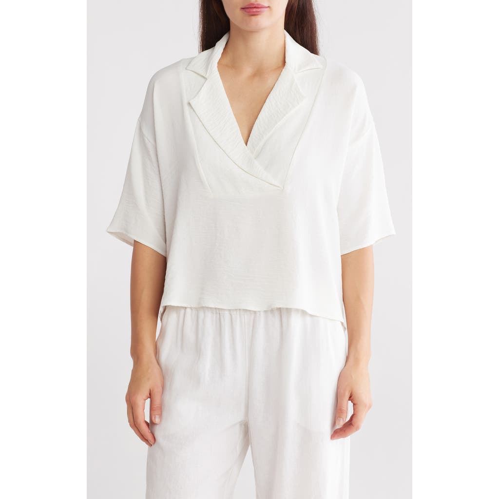 RENEE C RENEE C OVERSIZE SHORT SLEEVE POPOVER TOP