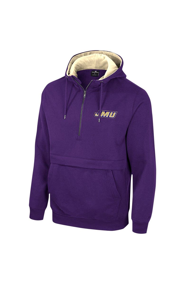 COLOSSEUM Men's Colosseum Purple James Madison Dukes Team Half-Zip Pullover Hoodie, Alternate, color, Purple