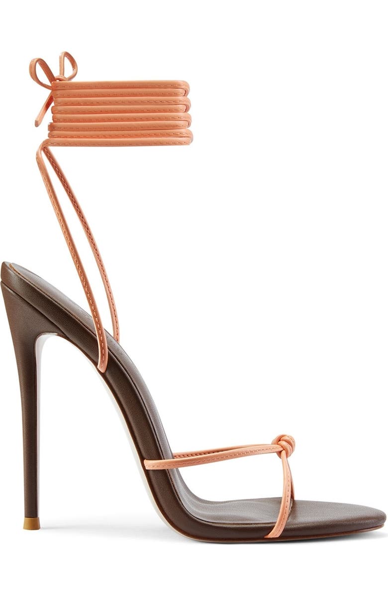 FEMME Athens Lace Up Sandal, Main, color, Coco/Peach