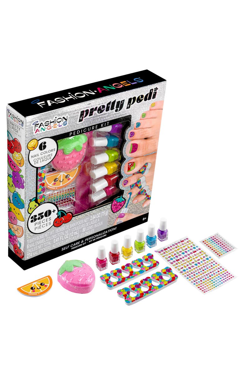 Fashion Angels Pretty Pedi Pedicure Kit Nail Spa Set, Main, color, Multicolored