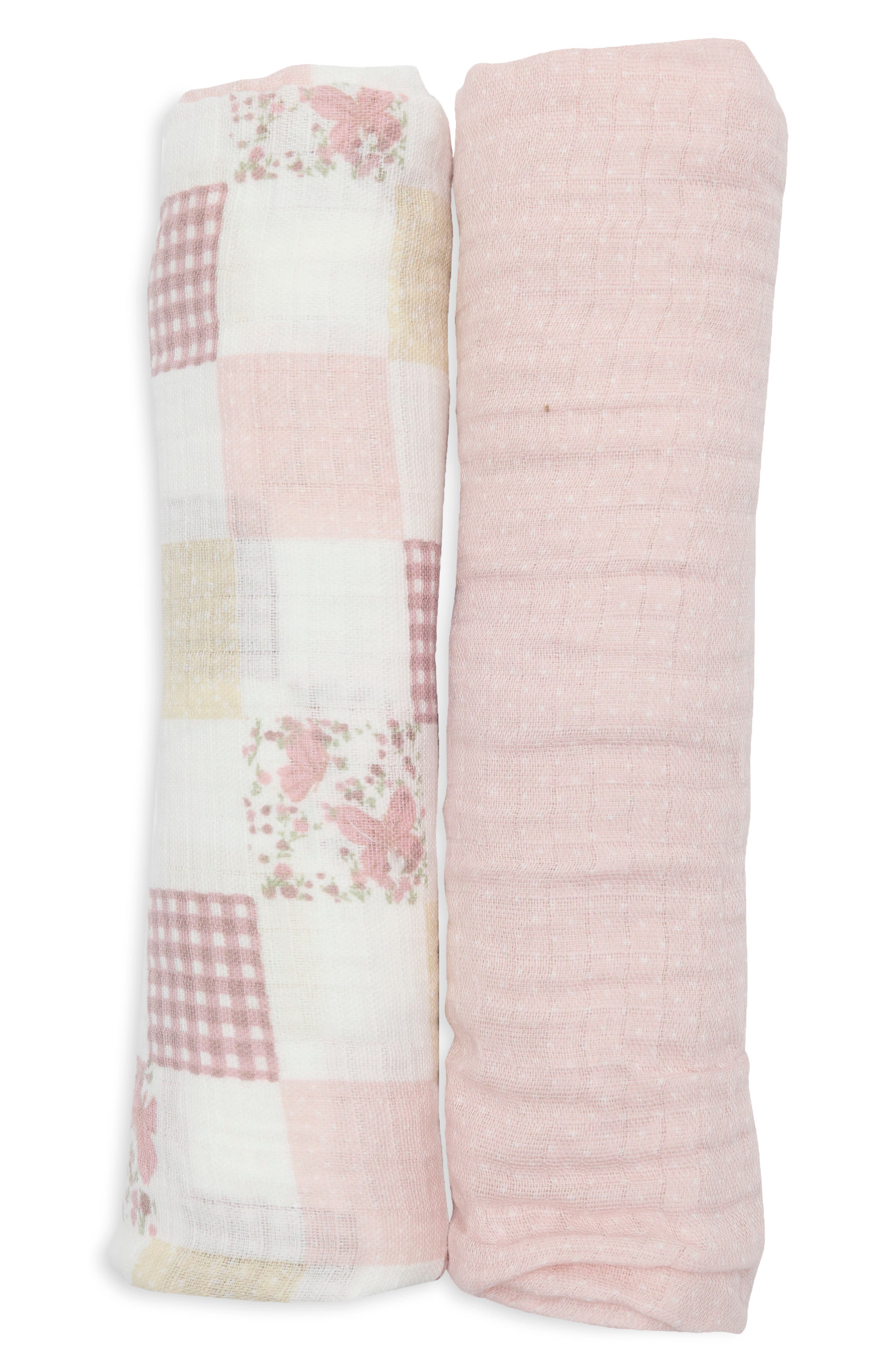 Kids' 2-Pack Muslin Blankets Set