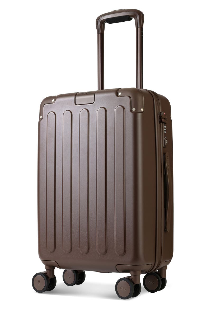 Nostos Matte Spinner Carry-On, Alternate, color, ESPRESSO