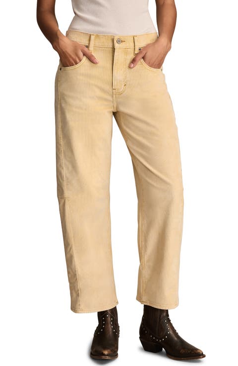 Corduroy Barrel Leg Jeans