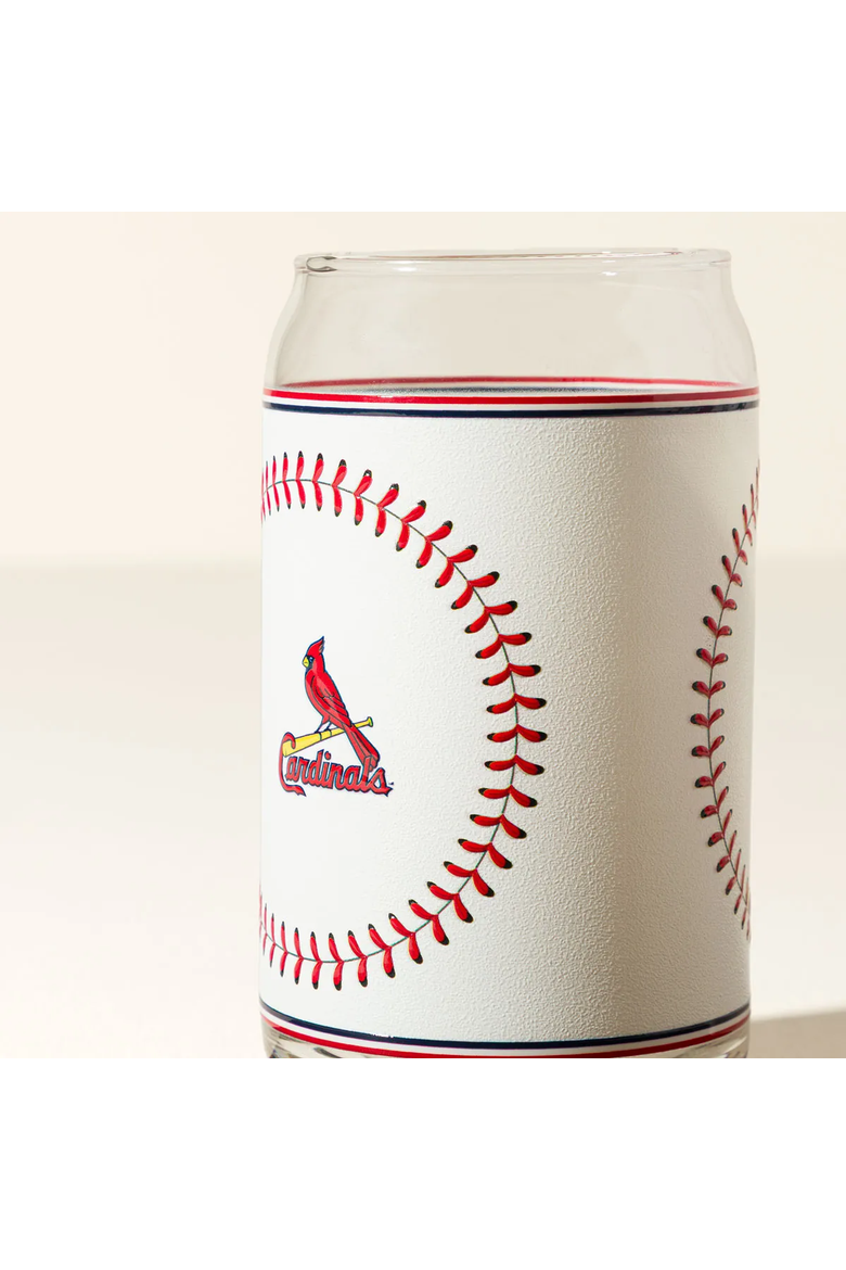 MLB First Pitch Baseball Glass, Alternate, color, Atlanta Braves