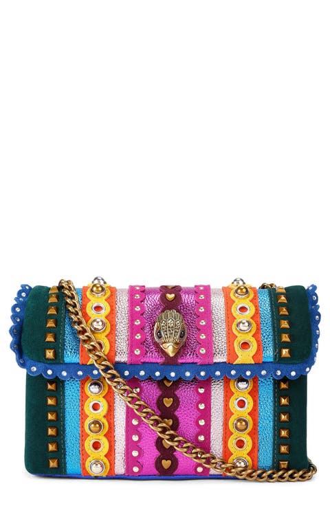 Medium Kensington Studs Convertible Leather Shoulder Bag