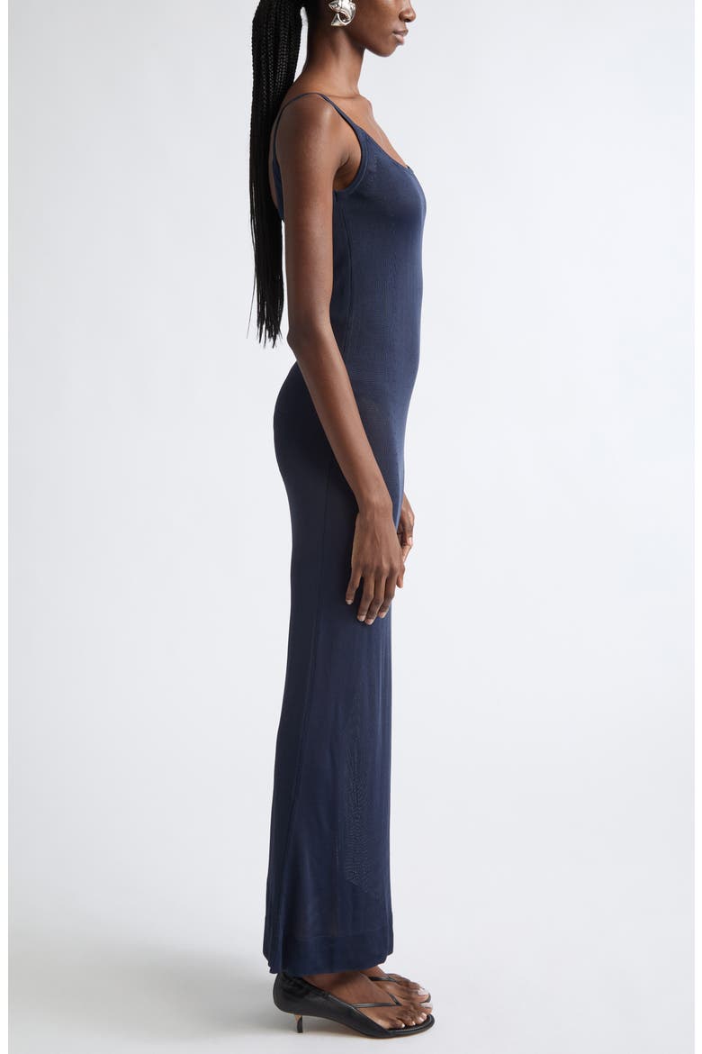 Nodo Bodysuit Maxi Sweater Dress, Alternate, color, DARK NAVY