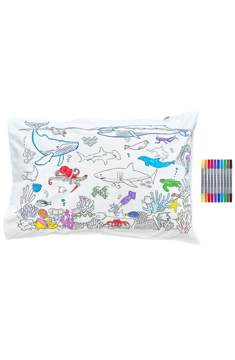 Color Your Own Pillowcase Under the Sea