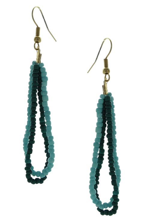 Daphne Beaded Double Drop Earrings