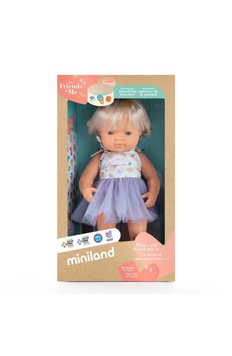 Miniland Baby Doll Caucasian Girl With Hearing Implant 15'' (Box) - My Friends & Me, Alternate, color, Light Skin