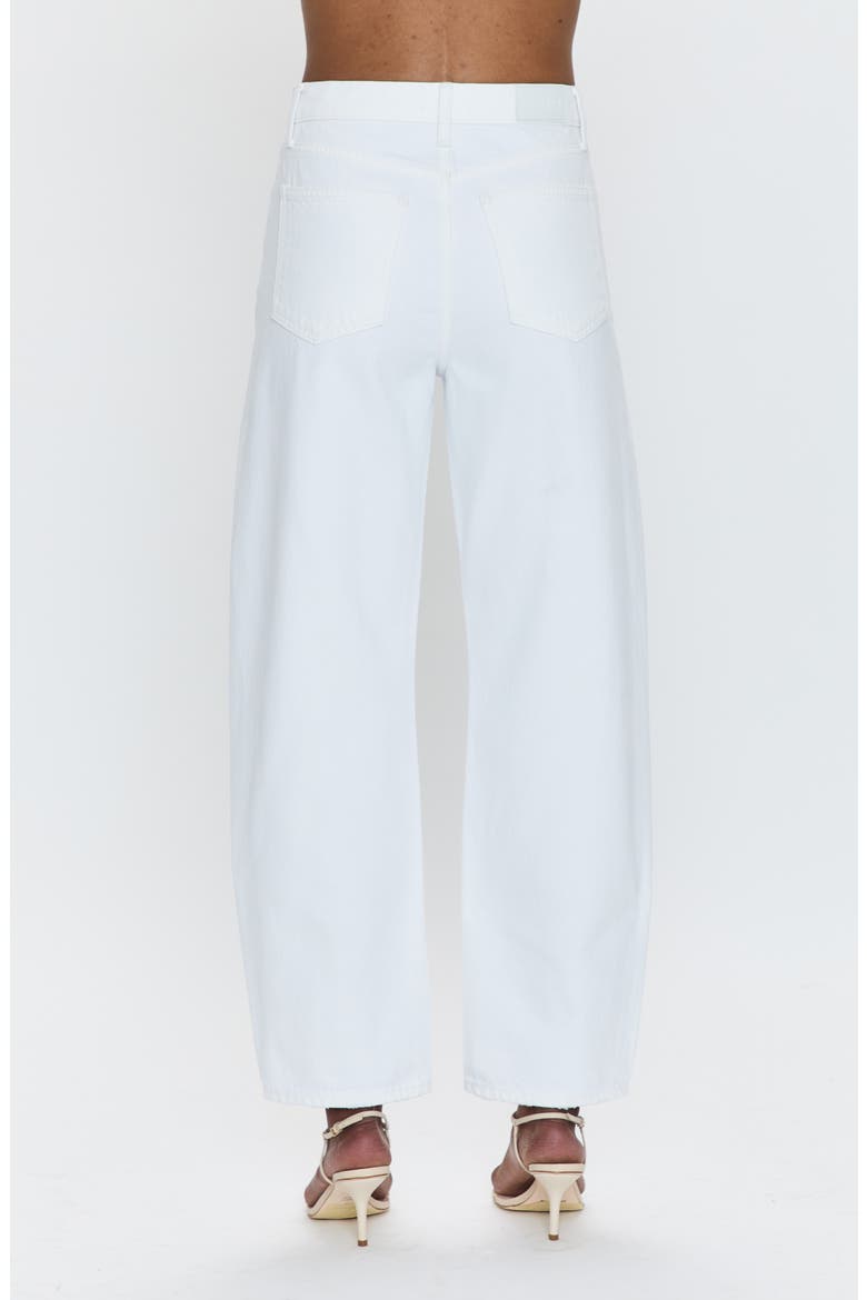 Wes High Waist Barrel Jeans, Alternate, color, VIVID WHITE