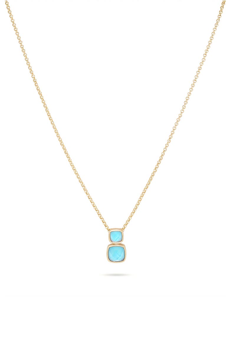 Monterey Pendant Necklace, Main, color, IRIDESCENT TURQUOISE/ GOLD