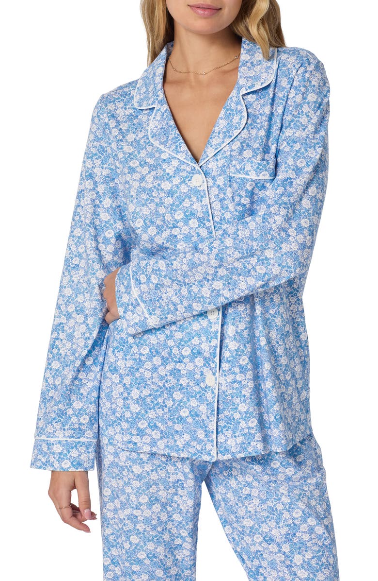 BedHead Pajamas Stretch Cotton Jersey Pajamas, Alternate, color, Something Blue
