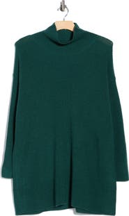 Eileen Fisher Turtleneck Organic Cotton Tunic Sweater