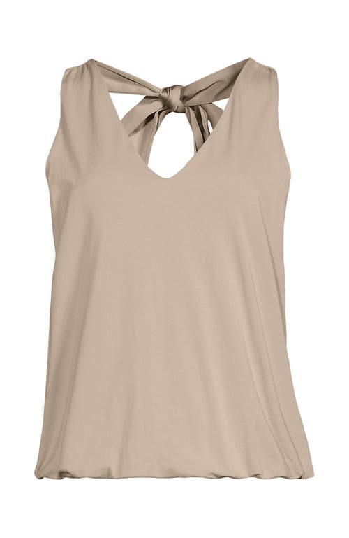 Shop Lands' End Lightweight Jersey Blouson Vneck Tank