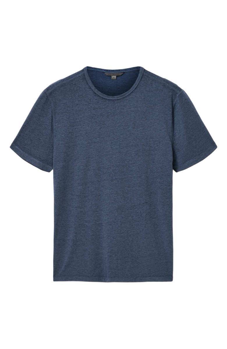John Varvatos Bale Burnout Crewneck T-Shirt, Alternate, color, Oiled Blue