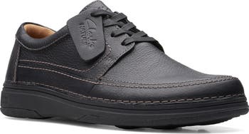 Clarks mens black lace up shoes on sale