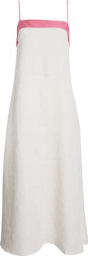STAUD Laura Linen Maxi Dress