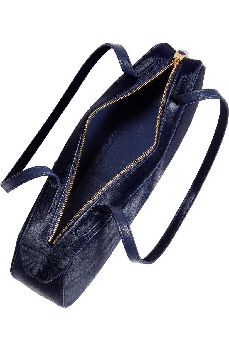 Khaite Simona Genuine Calf Hair Shoulder Bag, Alternate, color, Midnight Navy