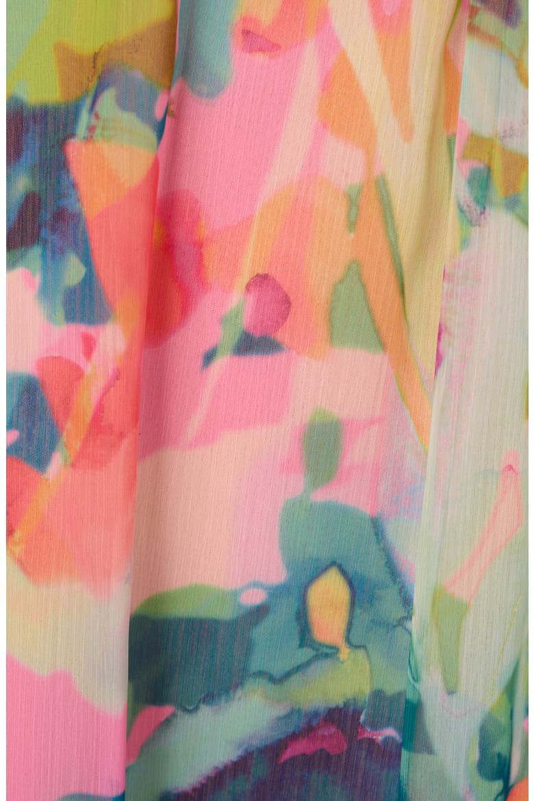 Floral Print Sleeveless Shift Dress, Alternate, color, PINK MULTI