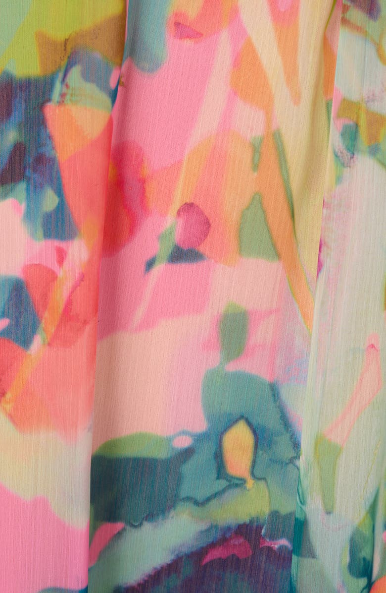 Adrianna Papell Floral Print Sleeveless Shift Dress, Alternate, color,