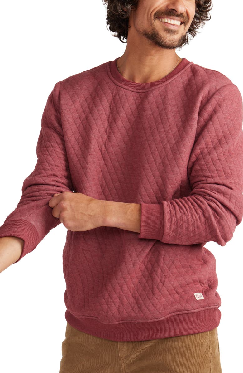 Marine Layer Corbet Quilted Sweatshirt, Main, color, 