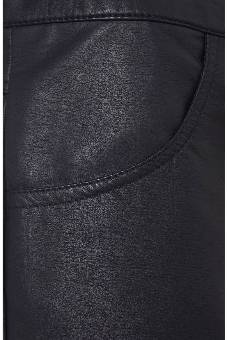 Faux Leather Shorts, Alternate, color, BLACK