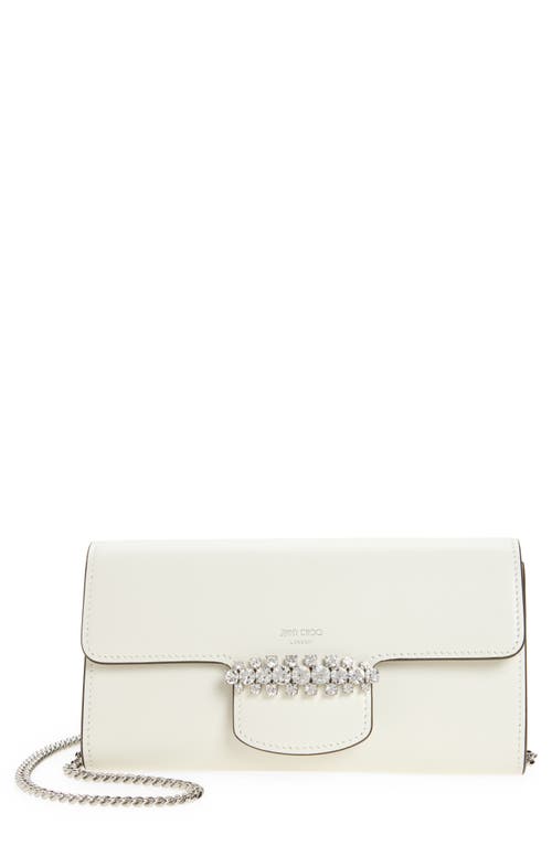Jimmy Choo Bing Crystal-embellished Wallet With Chain