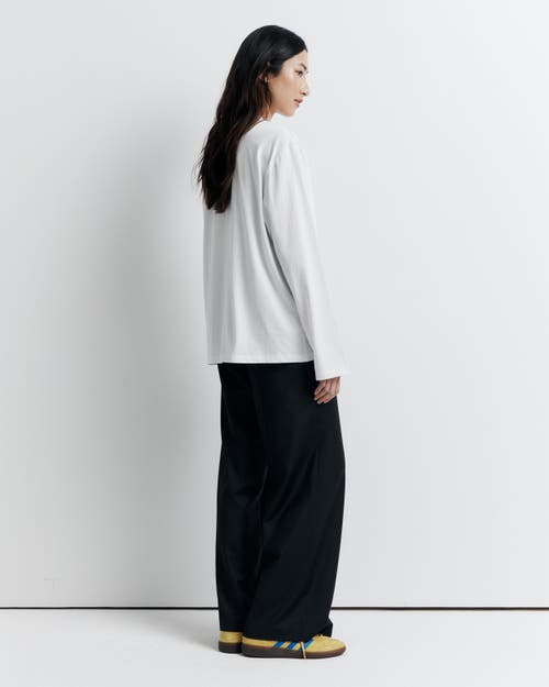 Romy The Brand Romy Athletic Society Long Sleeve Tee In White