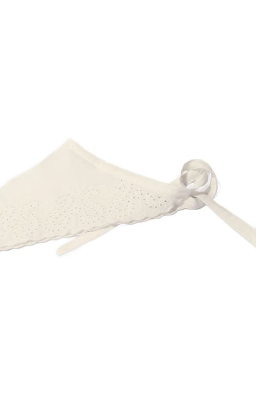 Maje Triangle Tie Scarf In White