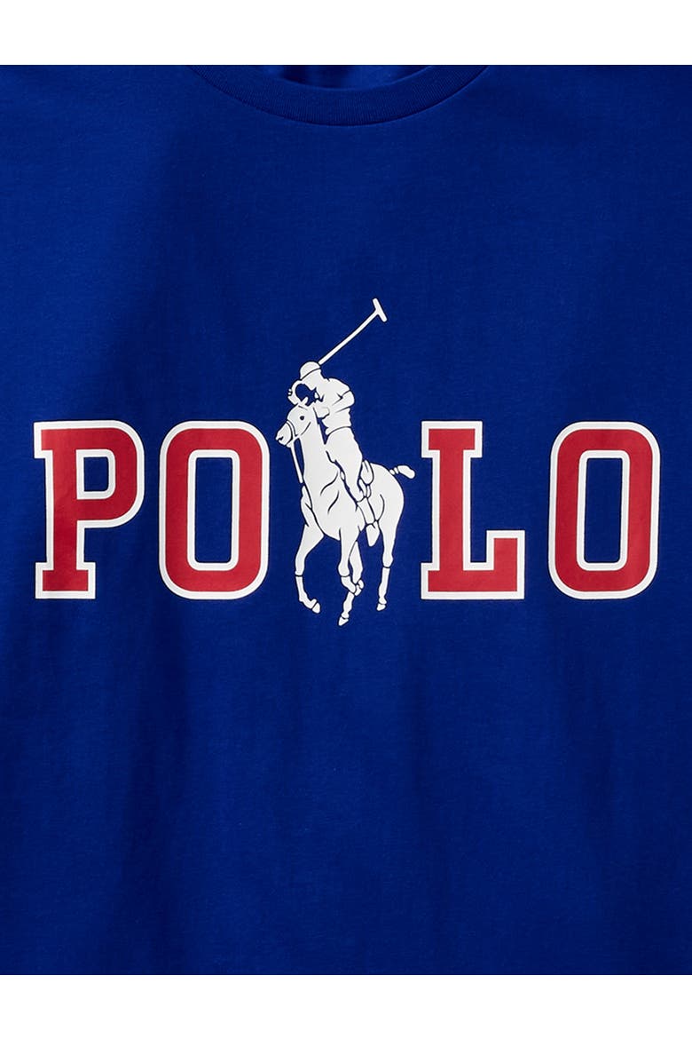 Big & Tall Red, White & Blue Big Pony T-Shirt, Alternate, color, ROYAL BLUE