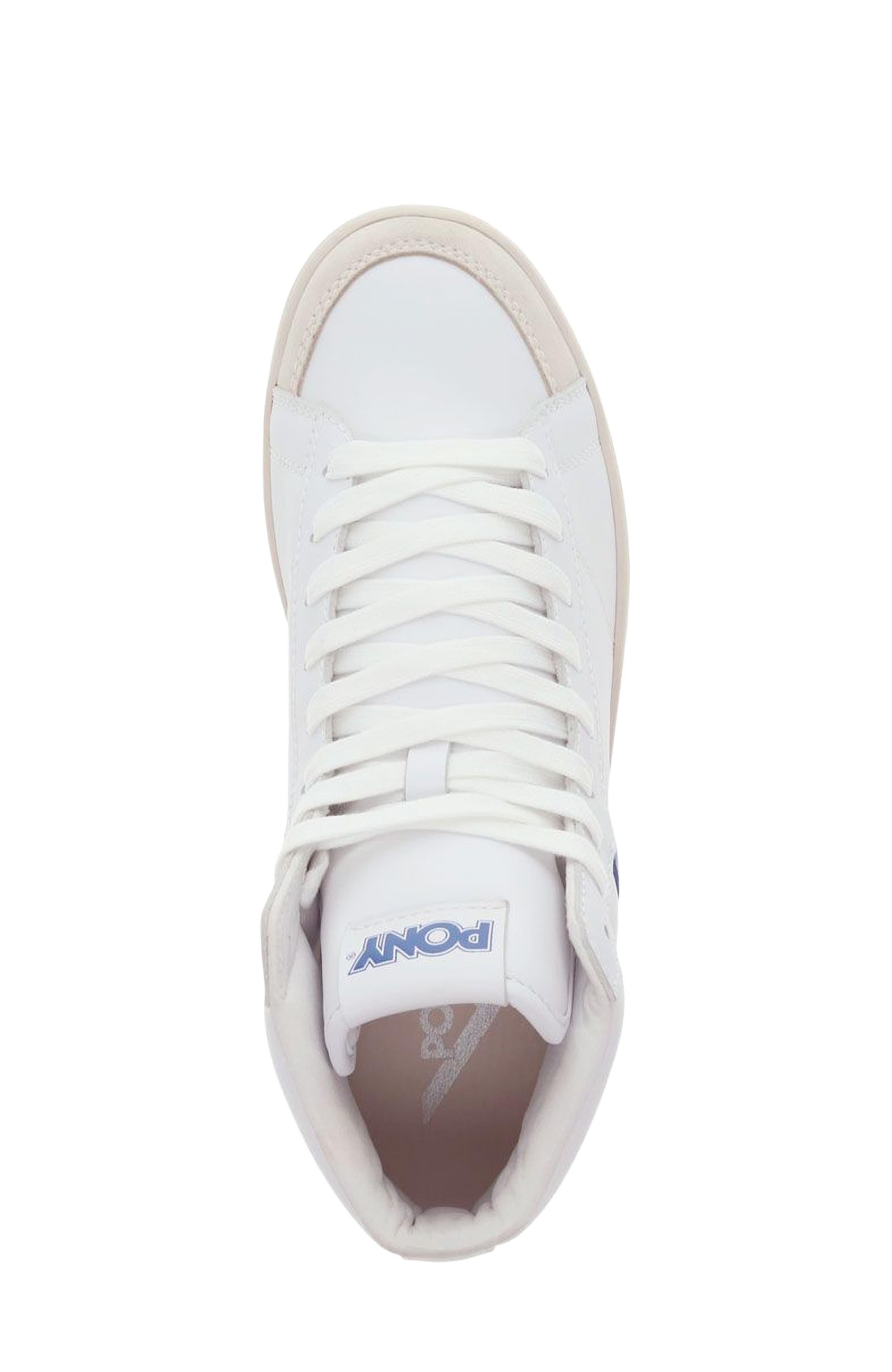 PONY M-Pro High Sneakers, Alternate, color, White/Blue/Off White