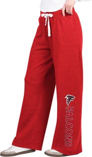 G-III 4HER BY CARL BANKS Women's G-III 4Her by Carl Banks Red Atlanta Falcons Field Wide Leg Sweatpants