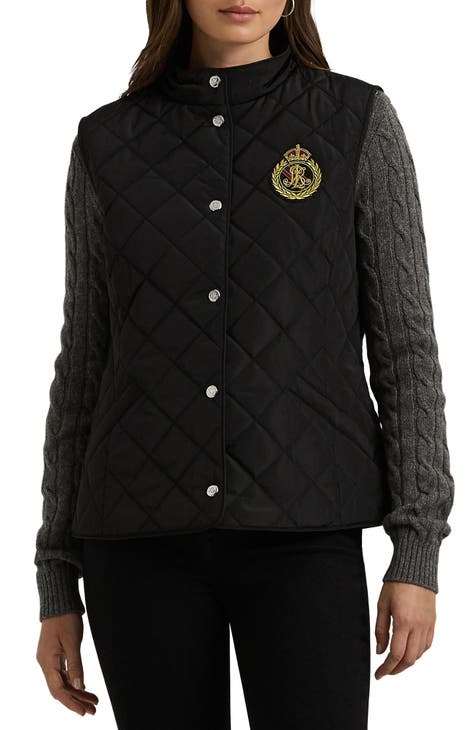 NWT Lauren Ralph Lauren Quilted Jacket With Removable Hood selling Medium $245