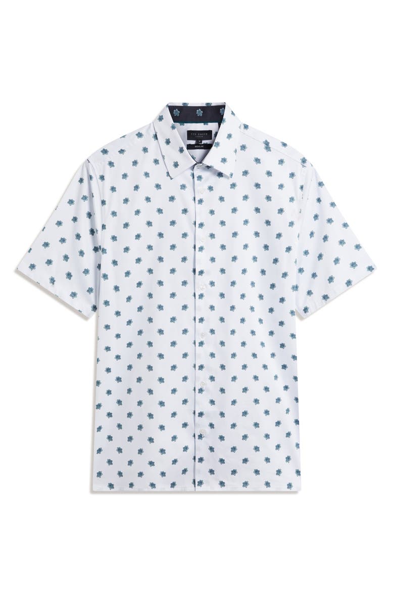 Ted Baker Chaska Regular Fit Button-Up Shirt, Alternate, color, White