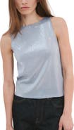 MANGO Sequins Sleeveless Knit Top