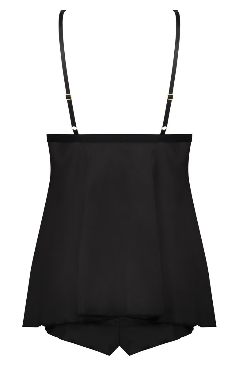 Hunkemöller Mariah Lace Trim Satin Short Pajamas, Alternate, color, 