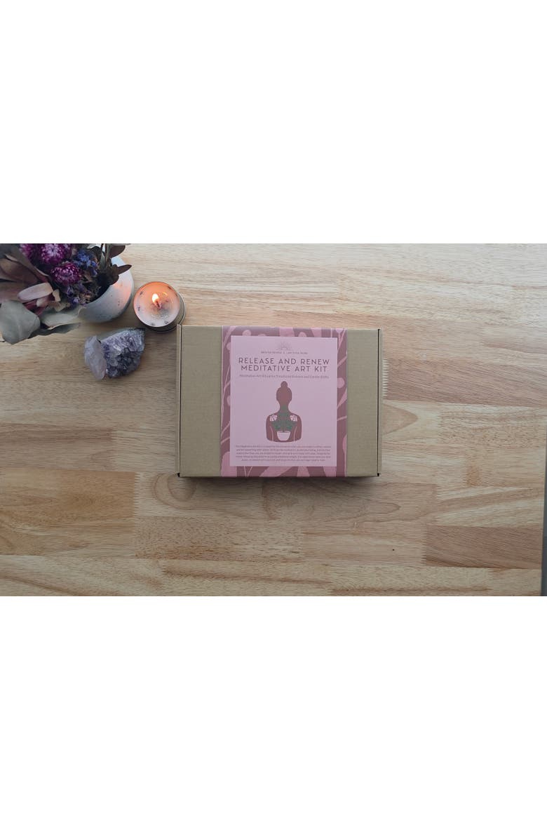 Breathe People Release + Renew Meditative Art Kit, Alternate, color, Pink