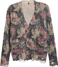 R13 Boy Floral Cashmere Cardigan
